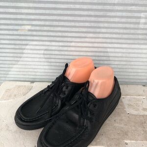 Cobb Cuddlers Men's Black Leather Shoes oxford Laces Dress Shoes Size 9.5W